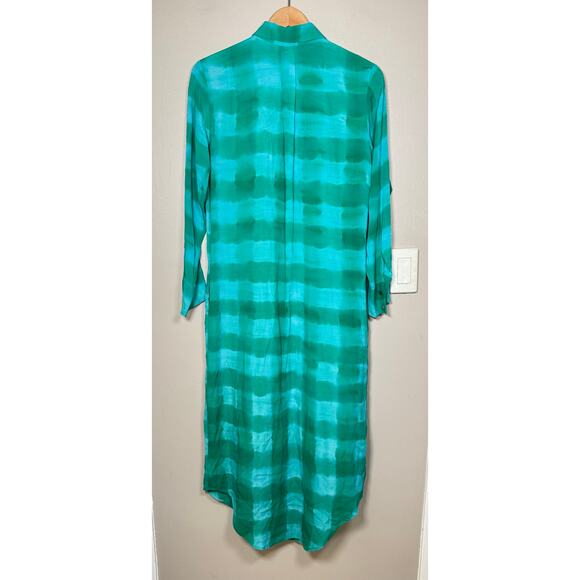 Nous Antwerp Checked Maxi Shirt Dress XS - Picture 4 of 12